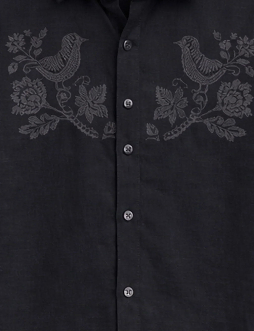 Black Sparrow Printed Men's Shirt - XPST