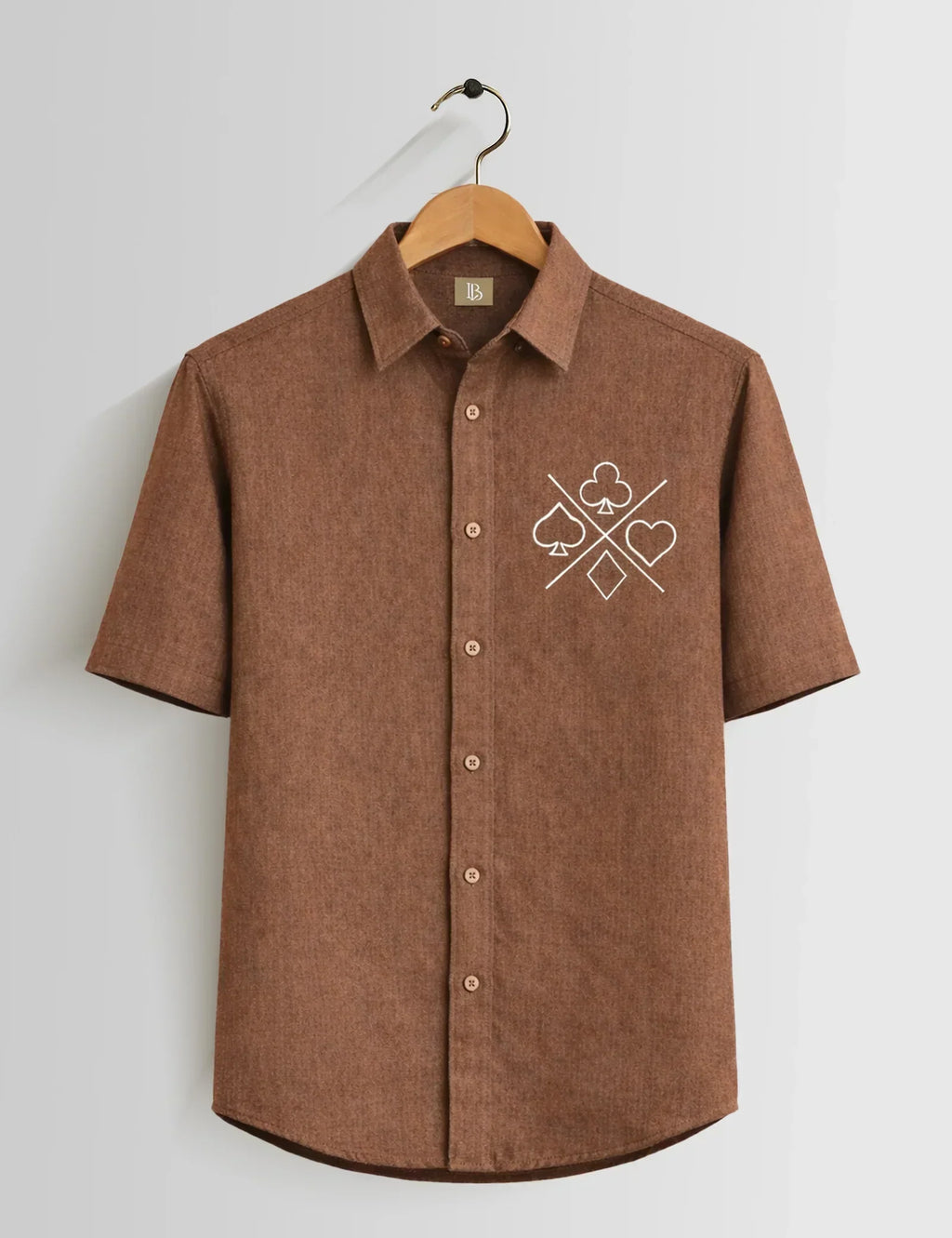 Brown Spades Men's Shirt - XPST