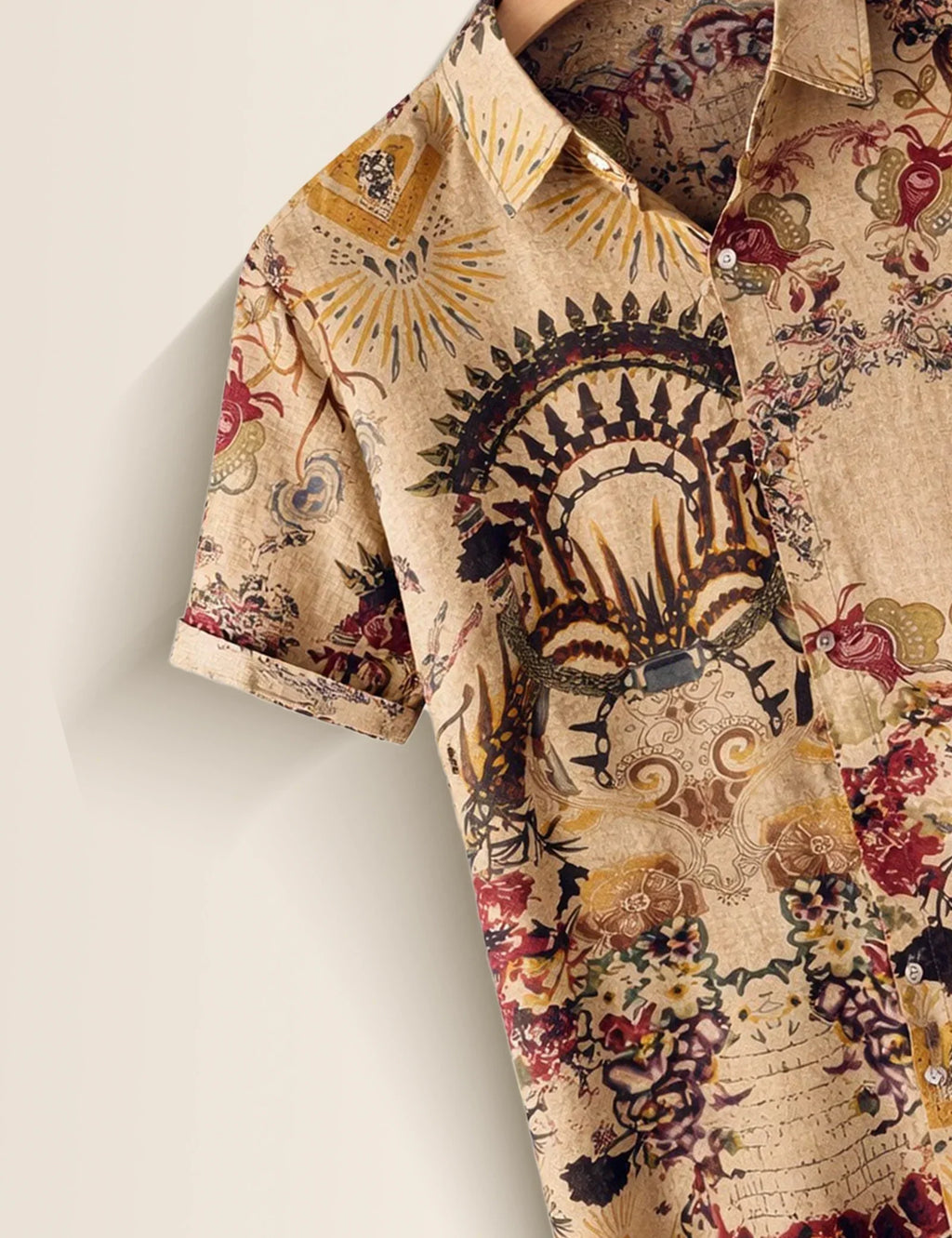 Cream Doodle Men's Shirt - XPST