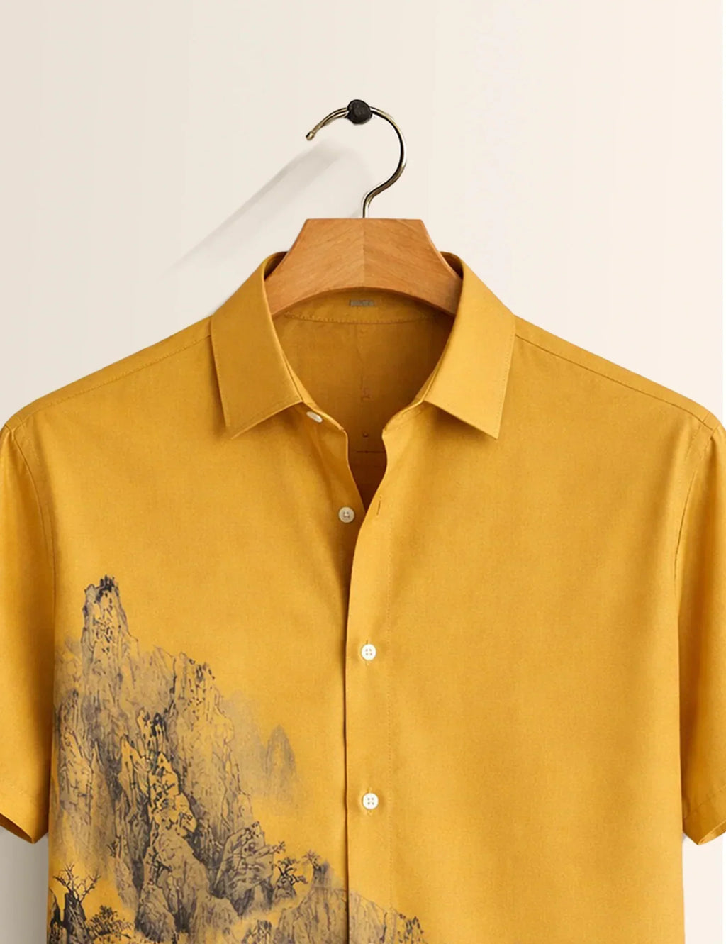 Golden Mountain Printed Men's Shirt - XPST