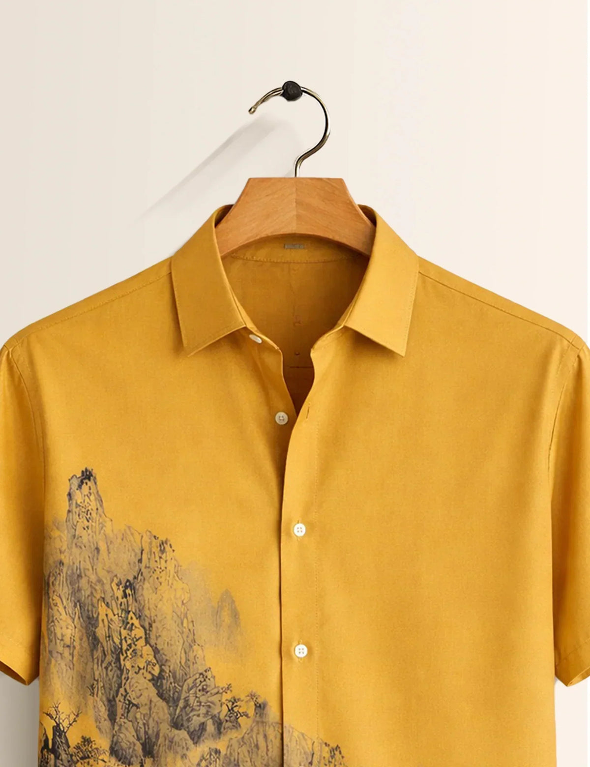 Golden Mountain Printed Men's Shirt - XPST